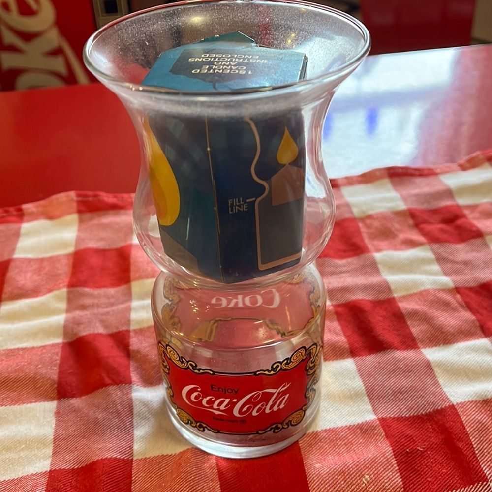 NWOT Coca Cola candle holder